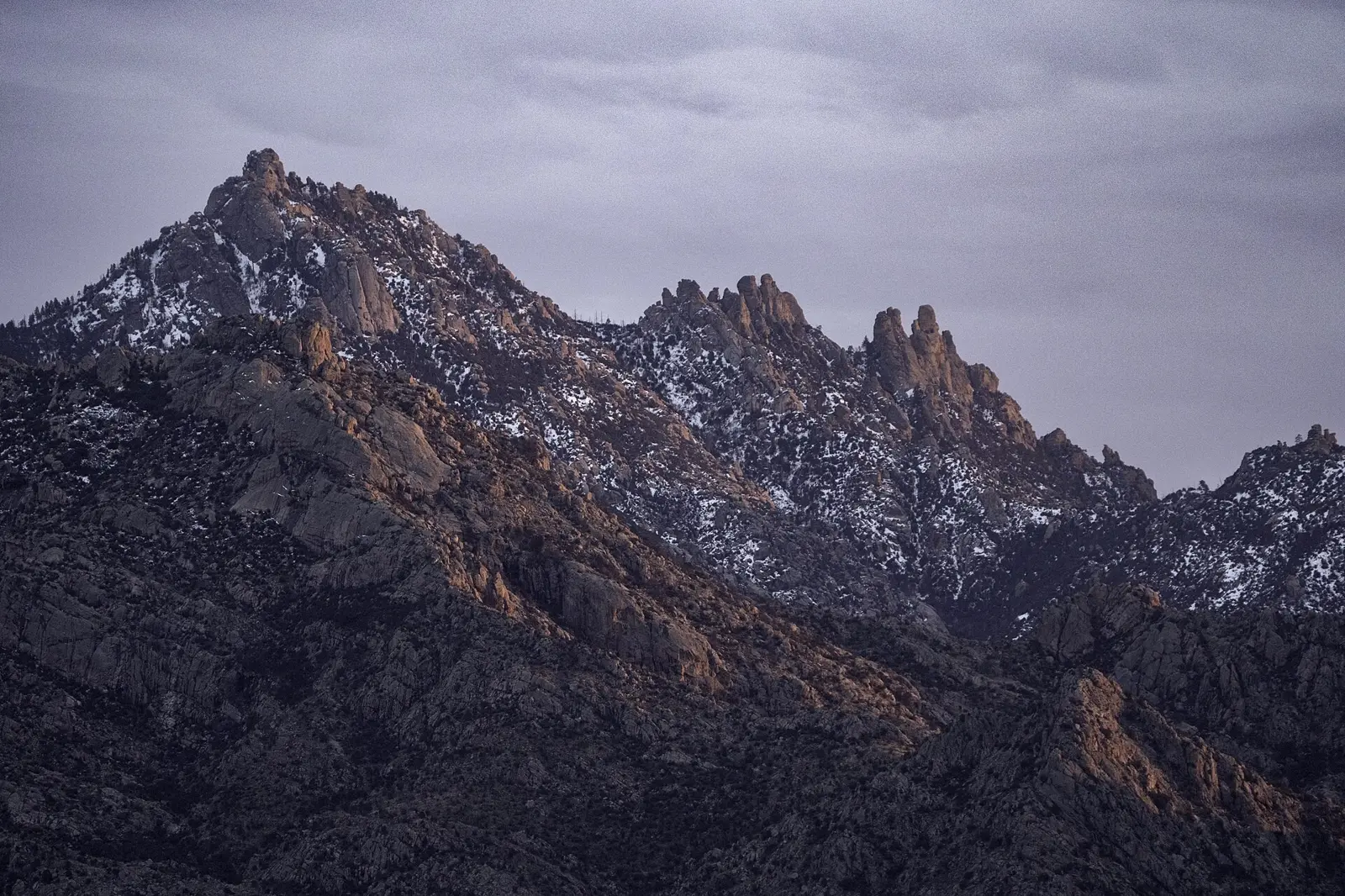 The Santa Catalina Mountains above the Catalina Foothills in Tucson