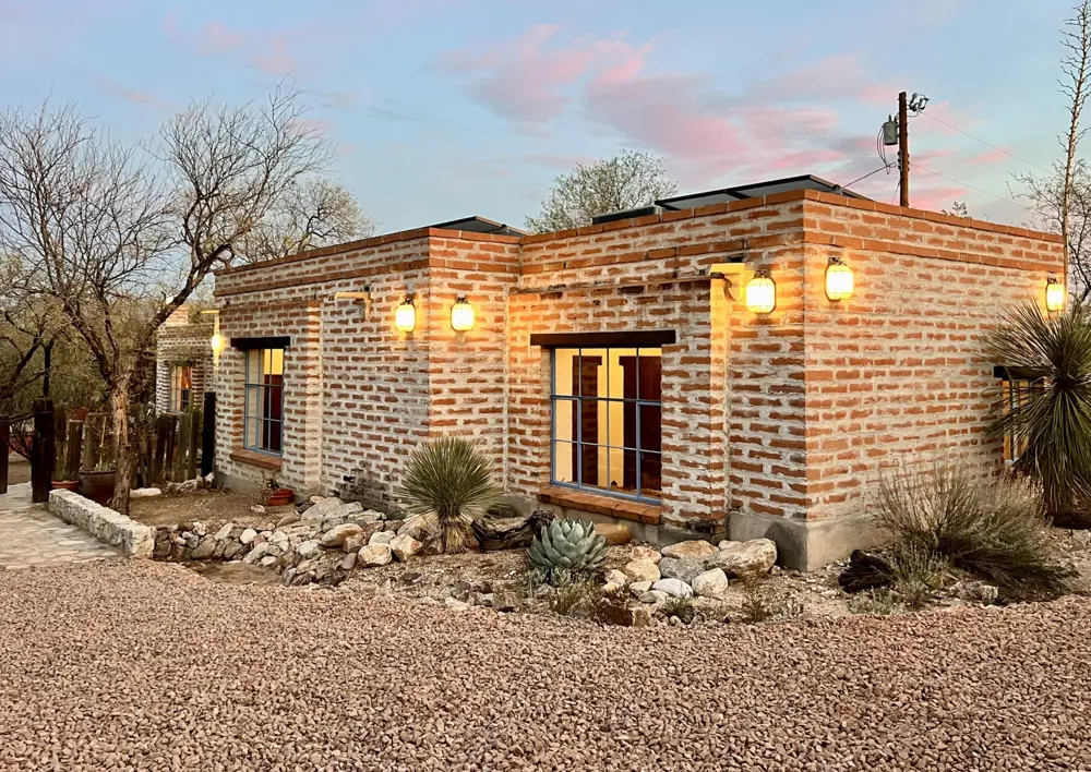 Historic adobe house in Tucson's Old Fort Lowell neighborhood